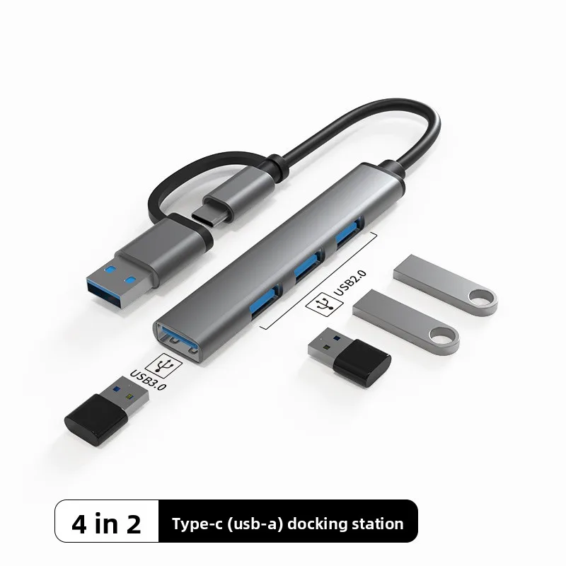 

4-in-1 Type-C Docking Station USB Hub Multi-Function Hub Laptop