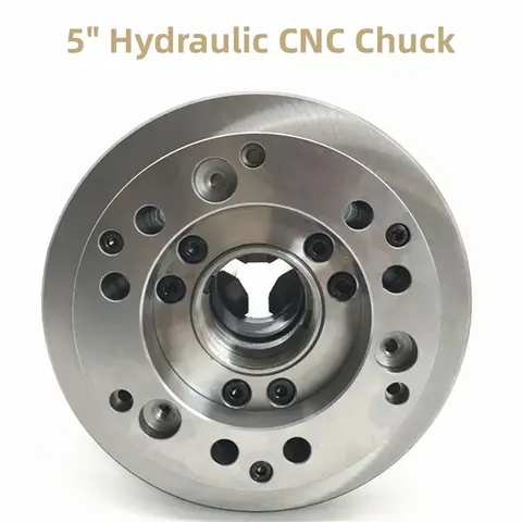 5 Inch Hydraulic Chuck Cnc Lathe 125Mm 2/3/4 Jaw Auto Centering Power Chuck for Cnc Metalworking Lathe Machining Center