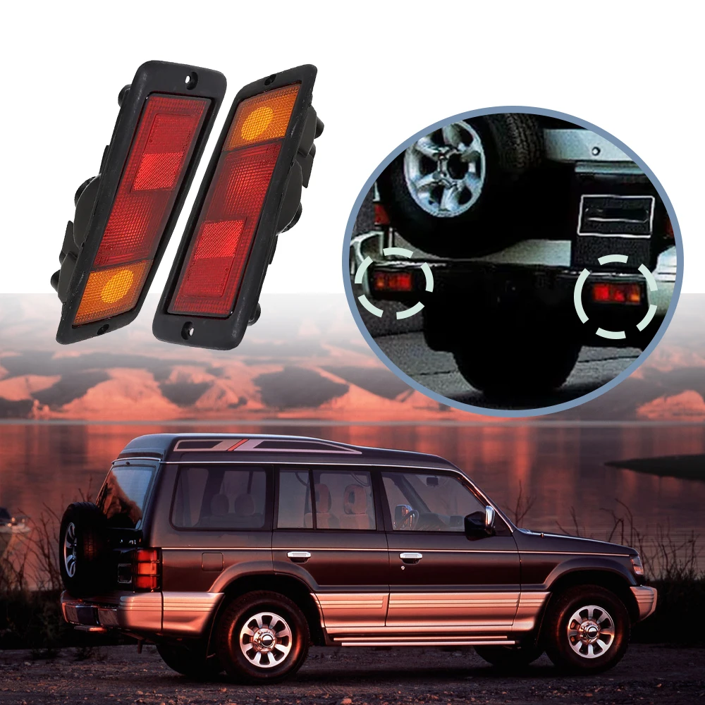 

Для Mitsubishi Pajero 1992-1999 Montero 1992 1993 1994 1995 2 шт. крышки заднего бампера MB124963 MB124964