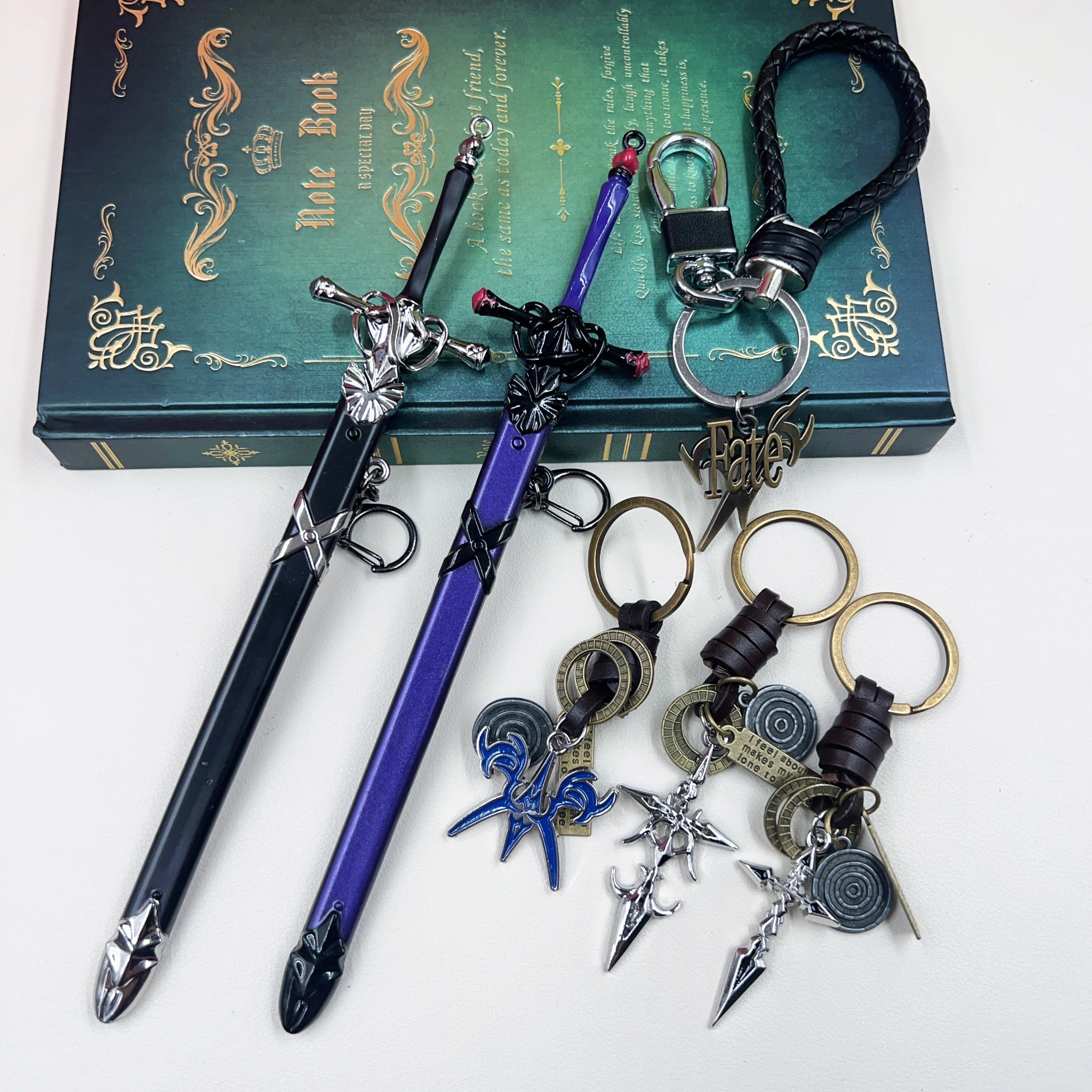 Fate Grand Order Alter Jeanne D'Arc-Accesorios de Cosplay, llavero Fate Apocrypha FGO, espada de Juana de Arco, Cosplay de Halloween