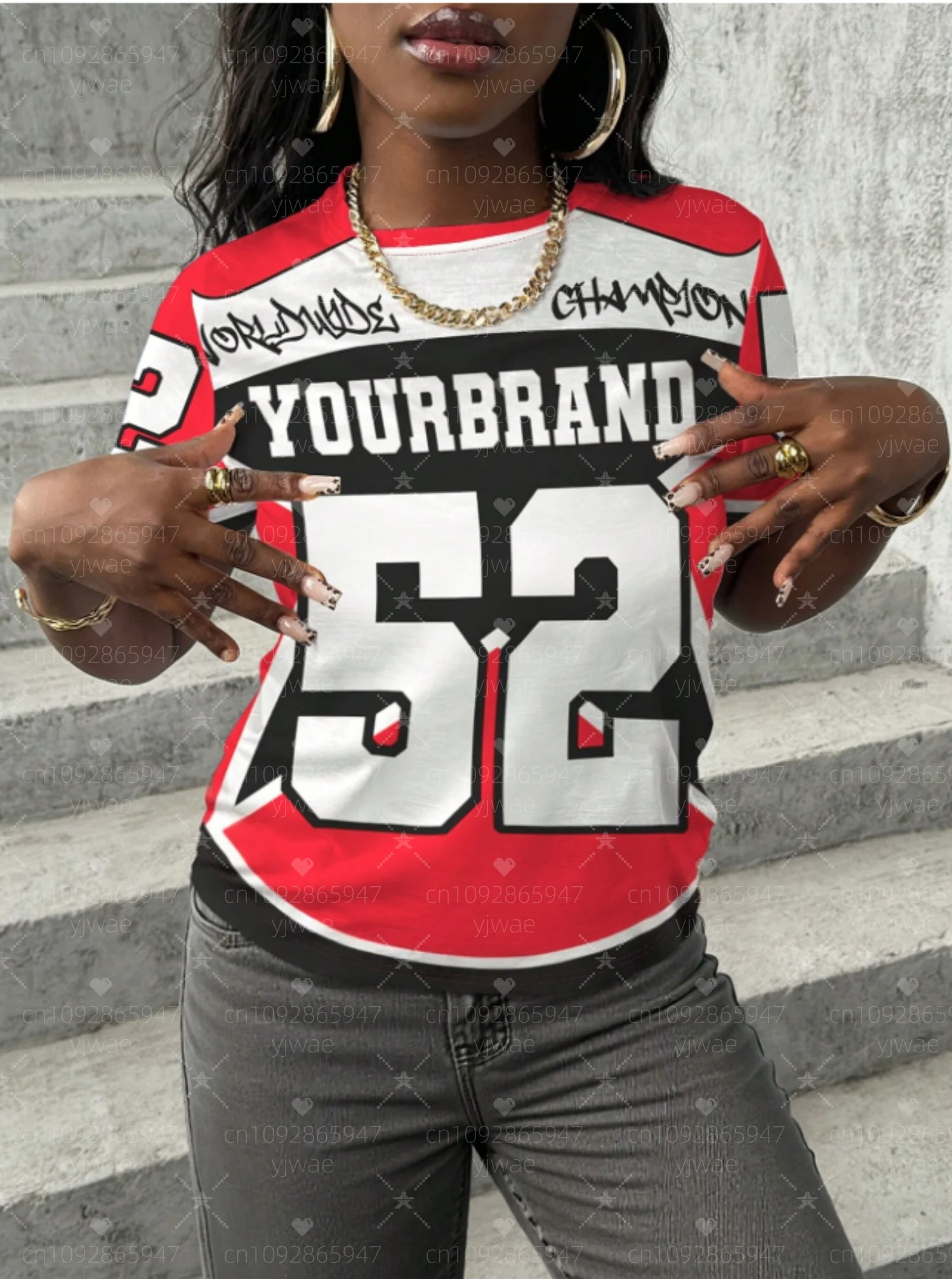 

Лето 2022, женская футболка YOURBEAND No 52 с круглым вырезом и короткими рукавами, повседневный топ для девочек, женская креативная спортивная домашняя футболка