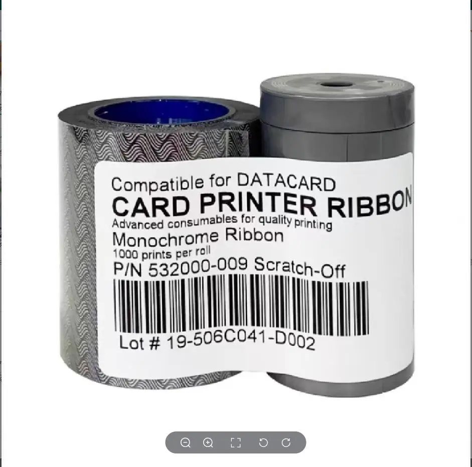 

for Datacard 532000-009 Wavy Scratch-Off Ribbon -1000 prints compatible SP30 SP55 SD260 FP65 SP75 SD360 SD460 Card Printer