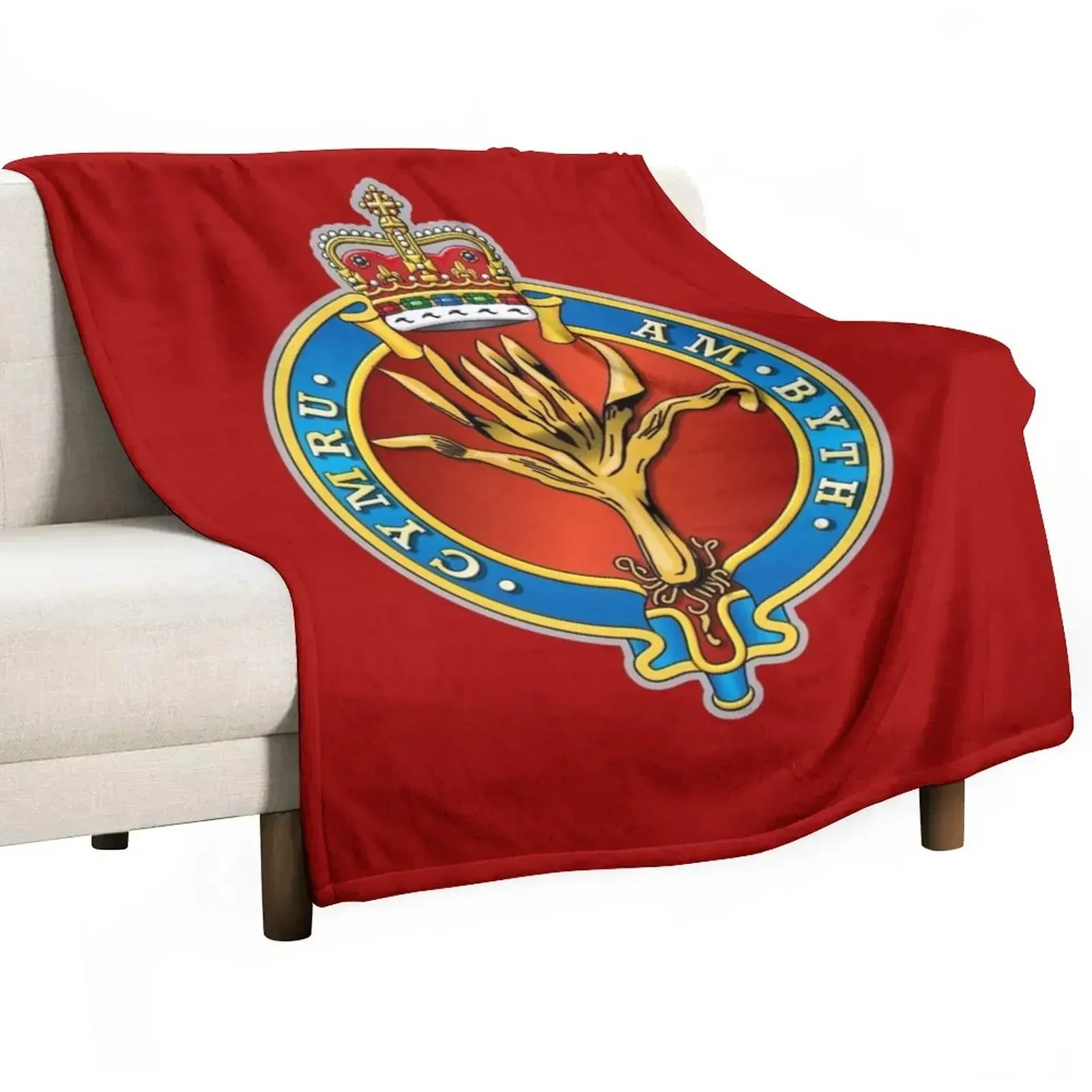 

WELSH GUARDS Throw Blanket Soft Plaid Decorative Sofas Stuffeds Heavy Blankets