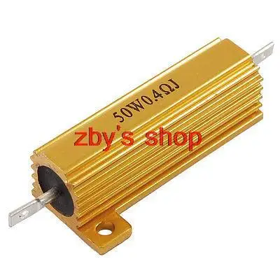 Chassis Mounted 50W 0.4 Ohm 5% Aluminum Case Wirewound Resistor