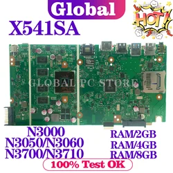 KEFU X541SA Laptop Motherboard For ASUS X541SA X541S F541S A541S Mainboard N3000 N3050/N3060 N3700/N3710 RAM-2GB/4GB/8GB