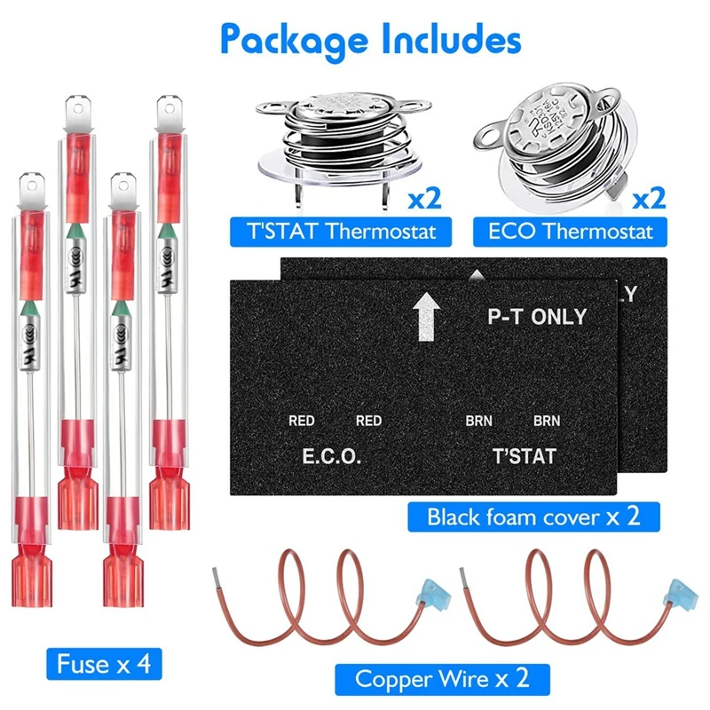 Top RV Água Aquecedor Corte Térmico com Kit ECO Assembleia Termostato, peça de substituição para 93866 91447