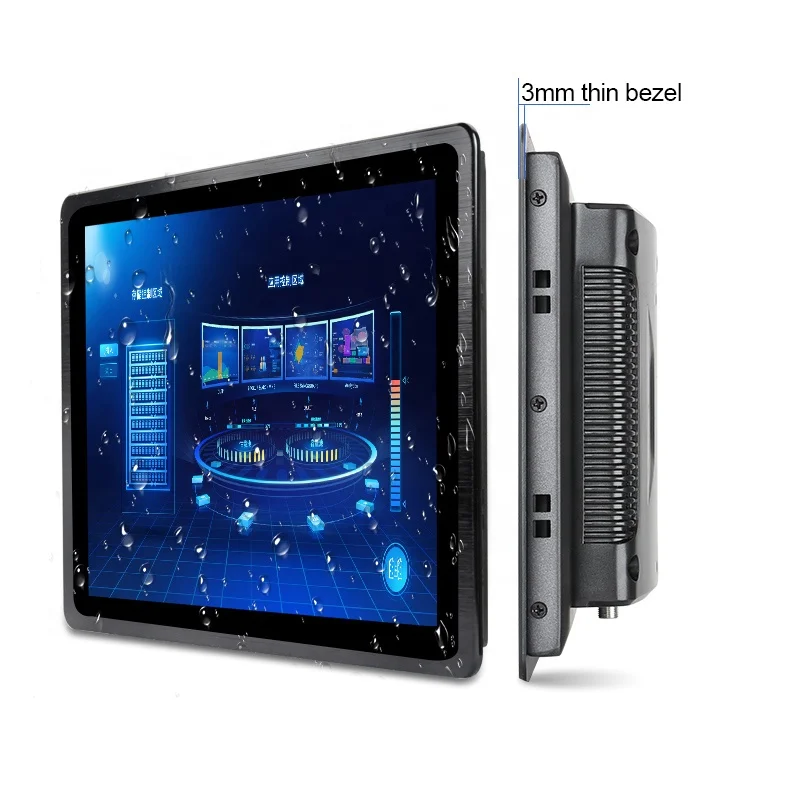 10.1 10.4 Inch Touch Screen Car Monitor Industrial Embedded Open Frame LCD Monitor with Hmi Input