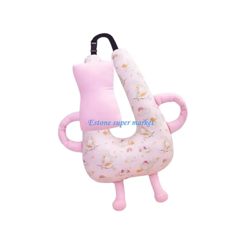 090B كارتون الطفل وسادة داعمة للرأس مسند الرأس لركوب السيارات عربات الأطفال آمنة ألياف البوليستر آلة قابل للغسل تصميم محمول #4