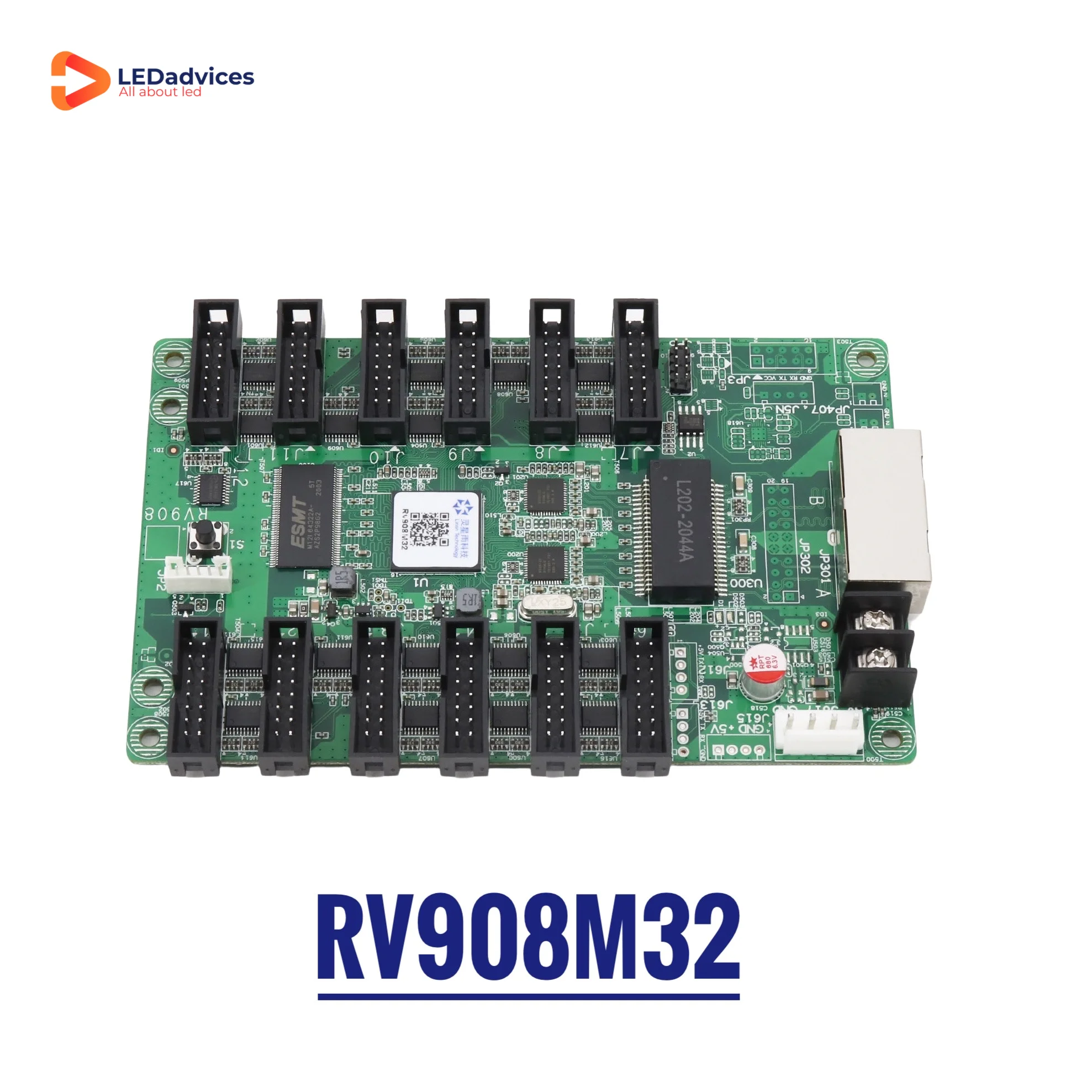 Linsn RV908M32 LED Receiving Card RV908 Receiving Card LED Rv908m32 Controller Crad Receiver Work With Linsn TS802D Sending Card