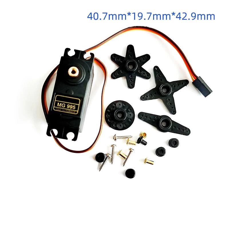 MG995 Metal standard steering gear 180degree digital robot 20KG steering gear for JRCar RC Model Helicopter Boat Arduino UNO DIY