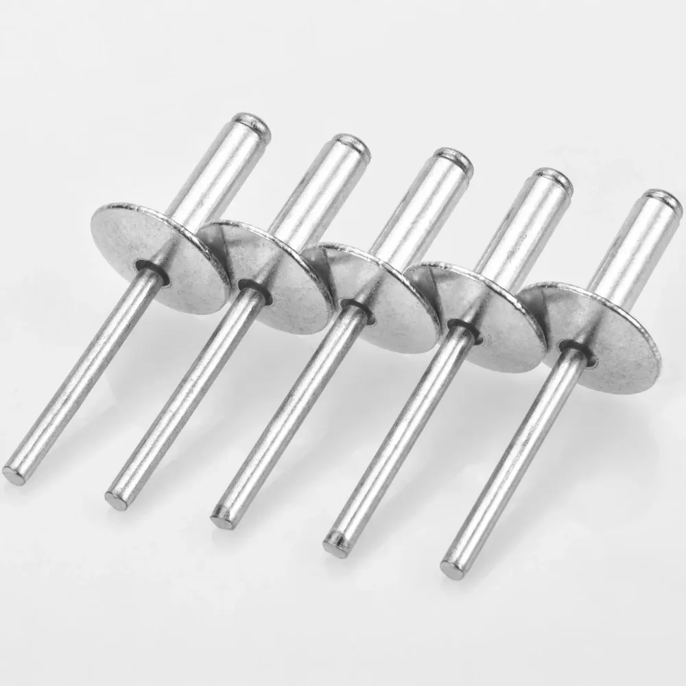 30Pcs Large Flange Blind Rivets, Aluminum Pop Rivets Assortment Kit Blind Rivet, Flange Diameter 5/8