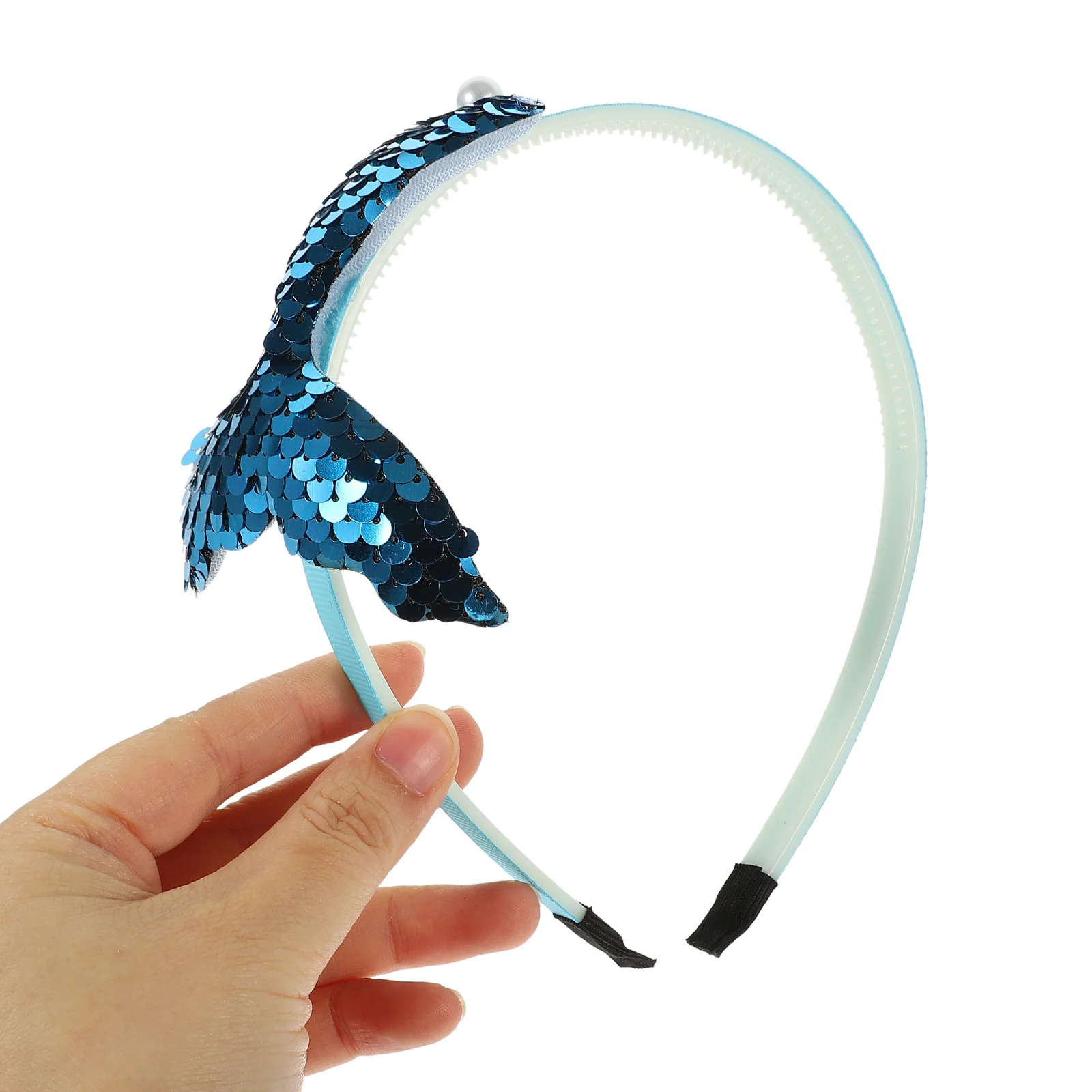 

3 шт. блестящие повязки на голову для девочек, аксессуары для волос русалки, сверкающий дизайн с блестками, удобная посадка для вечеринок, свадеб, на каждый день