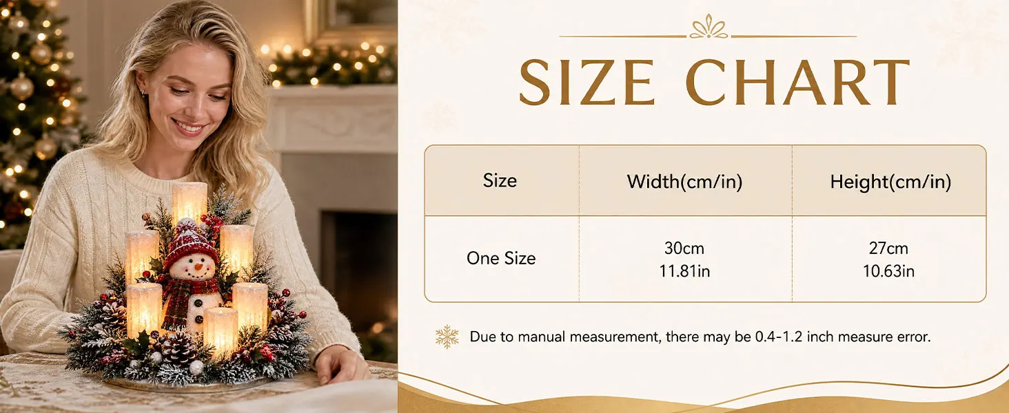 Eye‑Catching Seasonal Centerpiece central holiday character, forms a complete Christmas scene