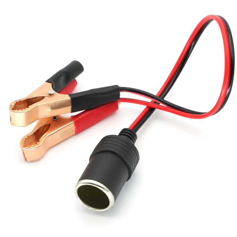 1Pcs 12V Car Accessories 50A Female Batteries Socket Plug Car Battery Terminal Clamp Clip Cigarette Lighter Power Socket Adaptor