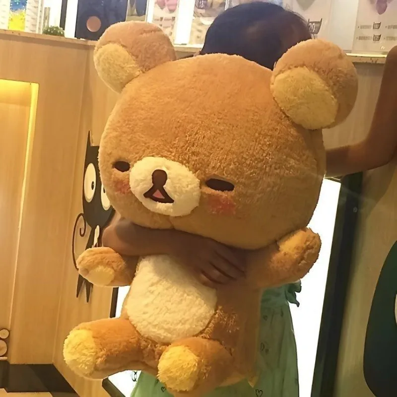 

48cm Big Size Rilakkuma Anime Plush Stuffed Doll Kawayi Room Decoration Plushies Children's Pillow Ornaments Holiday Gifts
