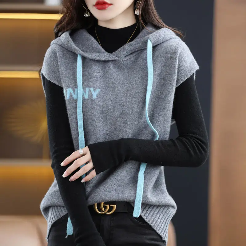 Simplicity New Pullovers Ladies Solid Color Women\'s Clothing Casual Hooded Sweatshirts Autumn Winter Thin Solid Color T-Shirts