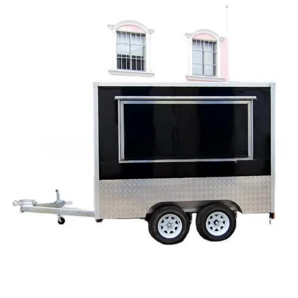 Mobile stainless steel food stall design