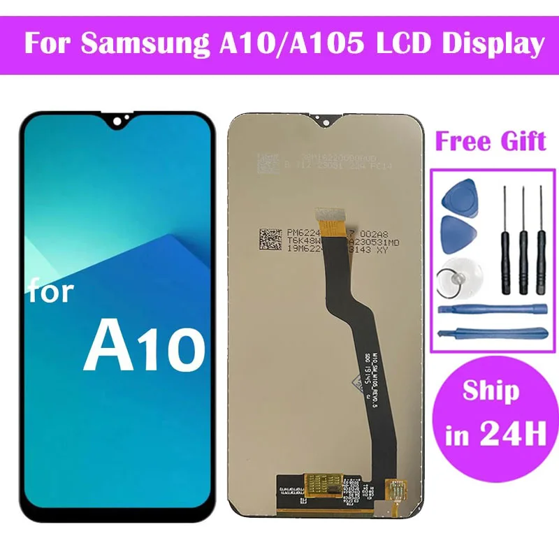 100% Tested A10 Display For Samsung Galaxy A10 SM-A105F/DS A105FN/DS A105M/DS LCD Dispaly With Touch Screen Digitizers Assembly