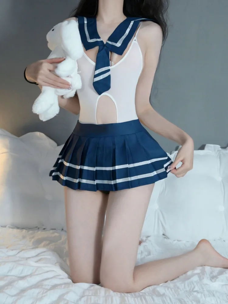 

Hot Sexy Bunny Girl Women Lingerie Cute Student Costume Cosplay Set Porn Crotchless Bodysuit Erotic Anime Uniform Role Play