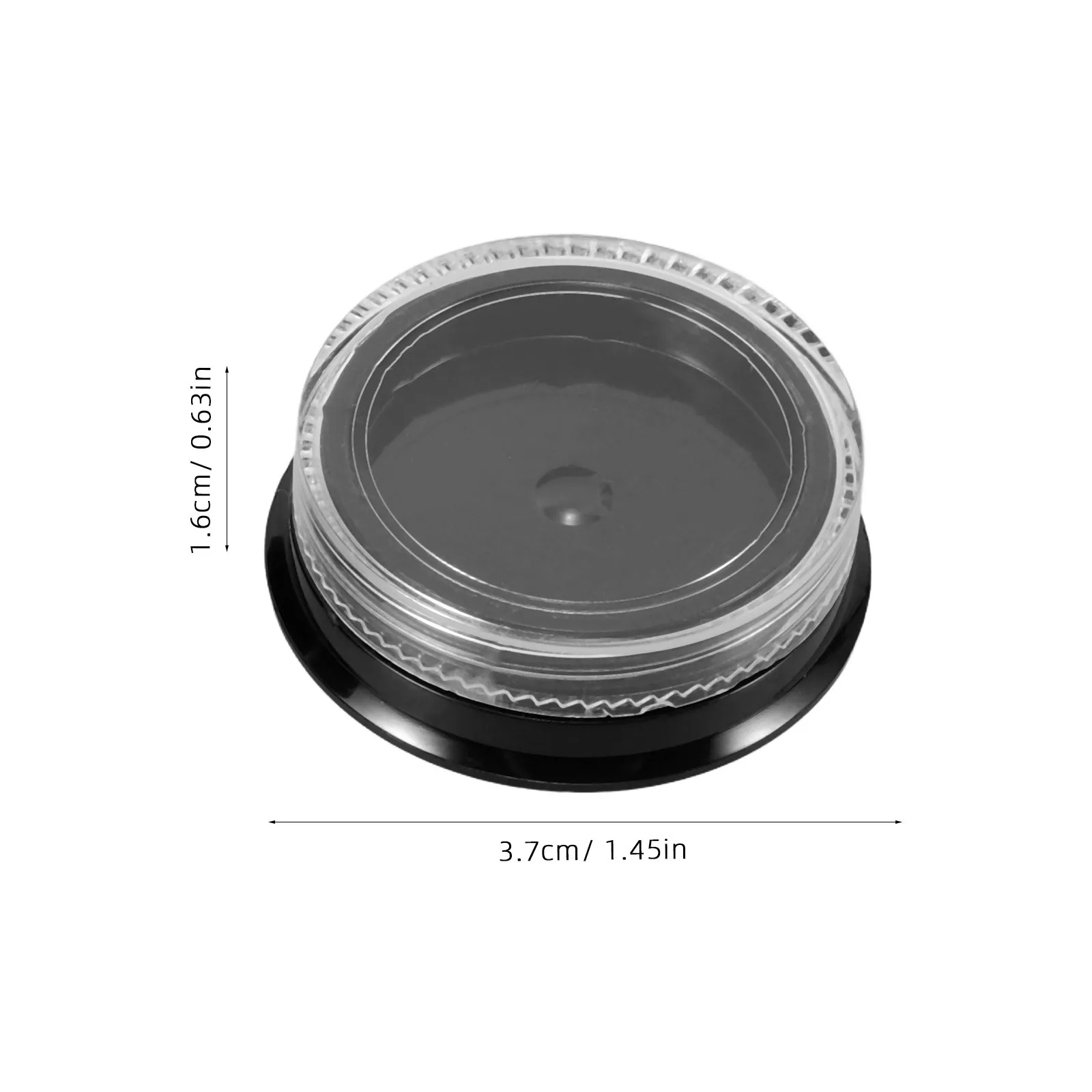 8Pcs Nail Glitter Small Round Jars Portable Reusable Plastic Storage Containers Easy Use DIY Nail Accessories Case Travel Kit