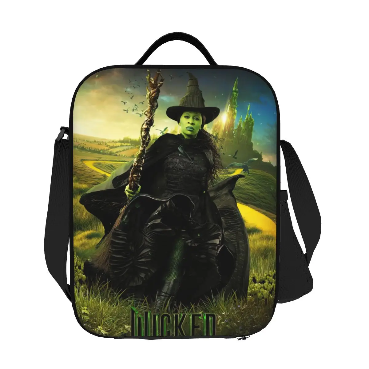 

Custom Wickeds Musical Movie Thermal Insulated Lunch Bags Women Resuable Lunch Container for School Storage Bento Food Box