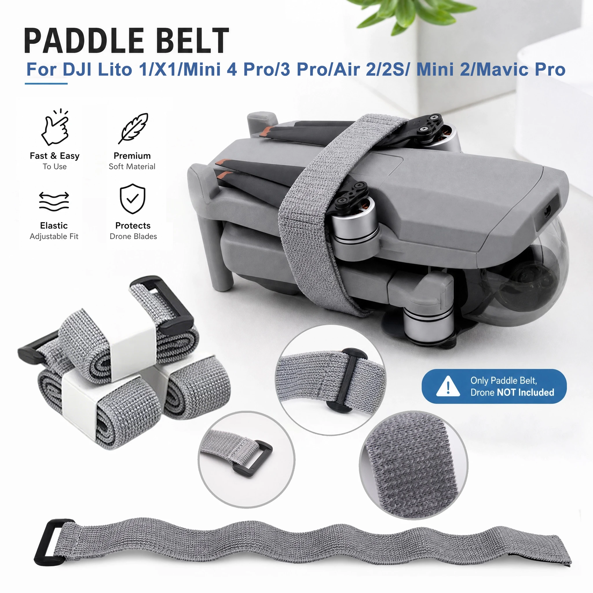 Elastischer Paddelgurt, Propellerband, fester Flügelpropeller für DJI Lito X1/Mini 5 4 3 Pro/Mini 2/Mavic Pro Drohnenzubehör