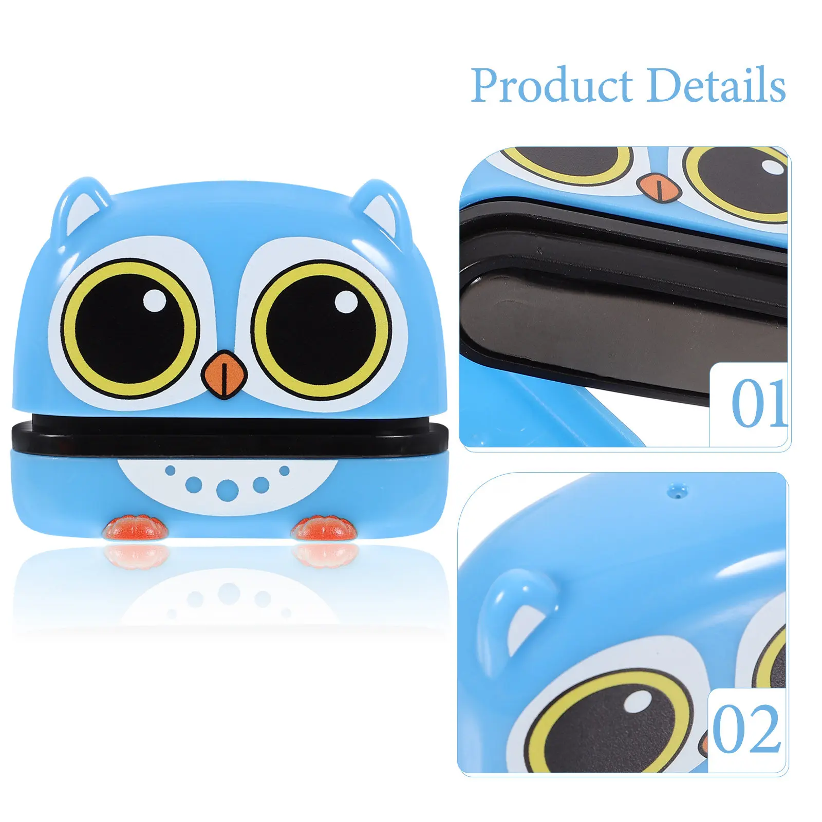 Light Sensitive Kids Stamp Compact Colorful Cartoon Animal Design for Children Creativity Craft DIY Fun Educational Activity