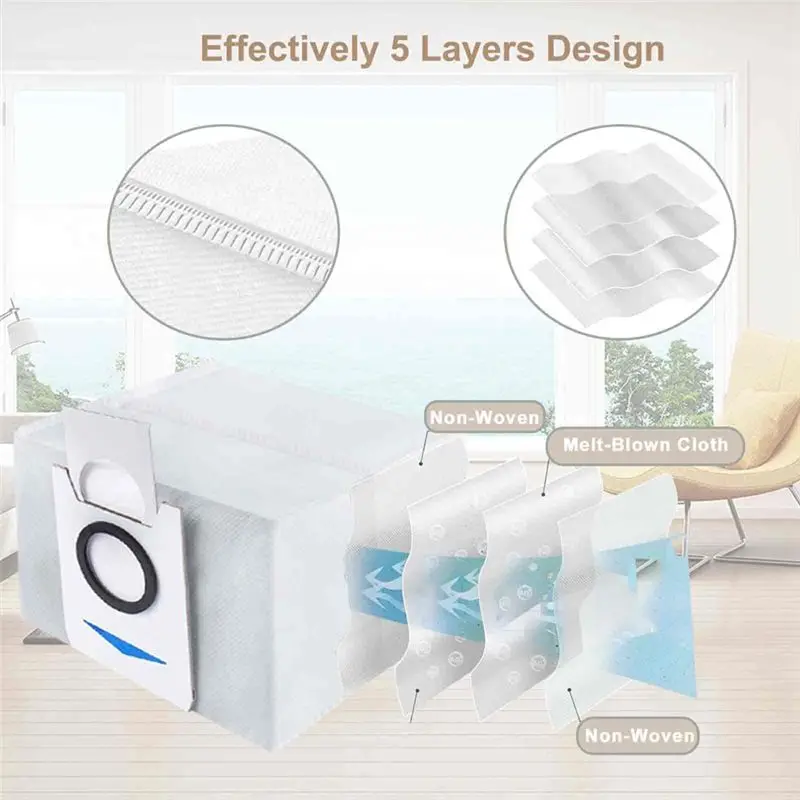 EYFL-Accessories As Shown Plastic For ECOVACS Deebot X1 Omni/T10 Omni, X1 Turbo For Include Main Brush, HEPA Filters