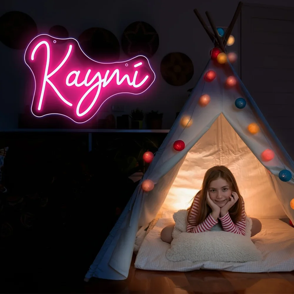 Insegna con nome a led personalizzato Regalo per bambini Insegne con nome personalizzato Regalo per adolescenti Insegna al neon a led per decorazioni da parete Decorazioni per la camera da letto Regali personalizzati