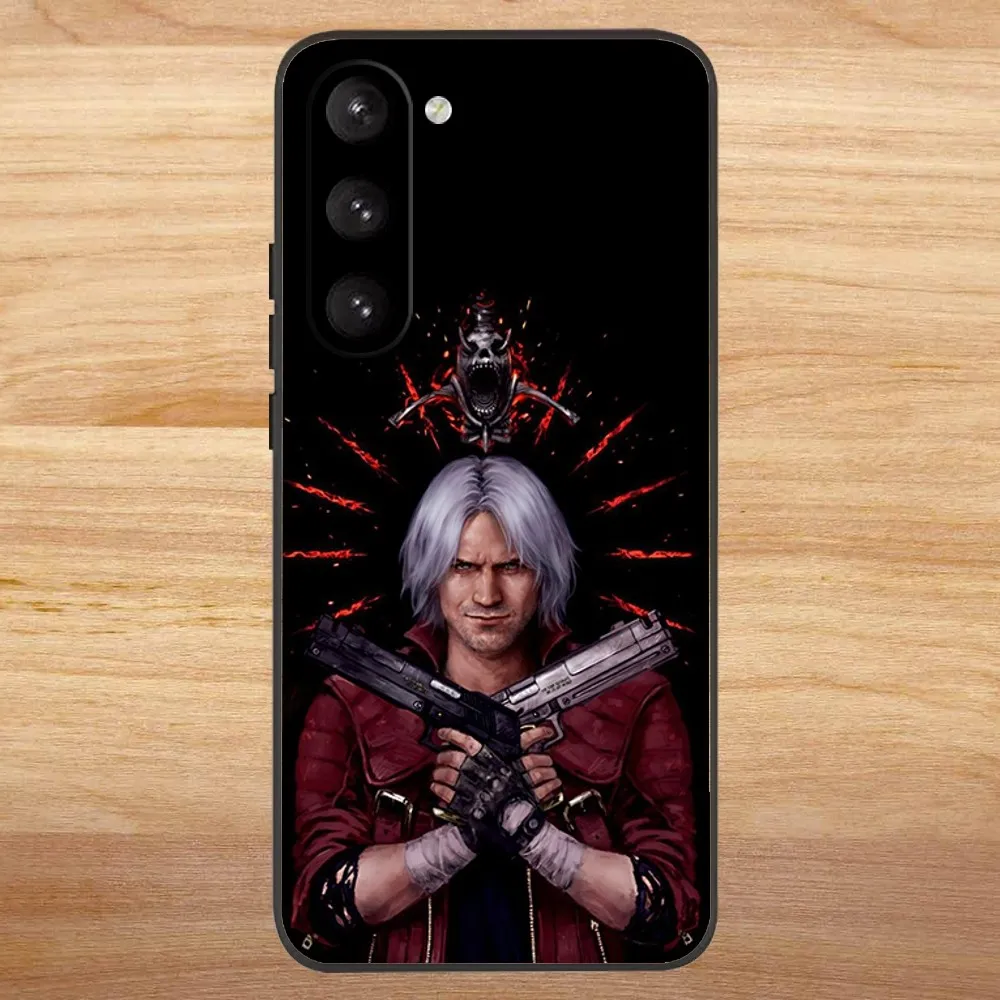 Game D-Devil May C-Cry D-DMC Phone Case For Samsung S23,23,22,30,21,10,9,Note20 Ultra,Lite,Ultra,5G,Plus,FE,Black Soft Case