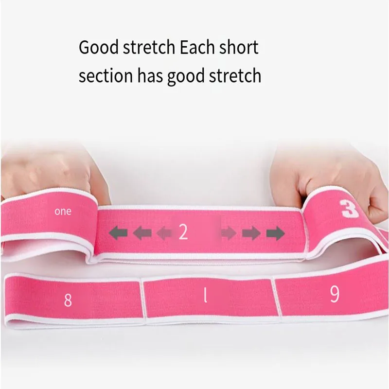 Dance Yoga Pilates Aids With Dance Correction Elastic Band Training Band Segmented Asana Tension Back Stretching Resistance Band