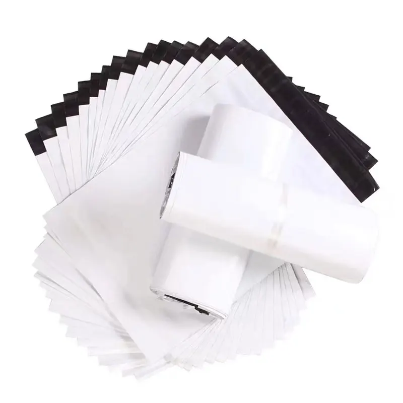 50pcs/Lot White Courier Bag Express Envelope Storage Bags Mailing Bags Self Adhesive Seal PE Plastic Pouch Packaging 24 Sizes