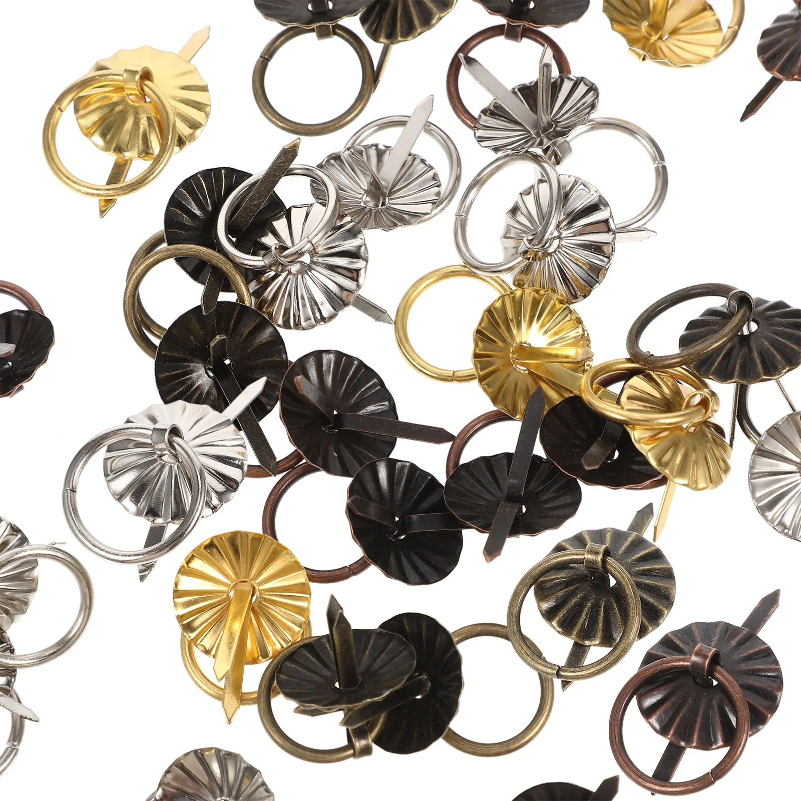 

40pcs Furniture Handles Mini Drawer Pulls Retro Cabinet Knobs Vintage Hardware Wardrobe Kitchen Storage Accessories