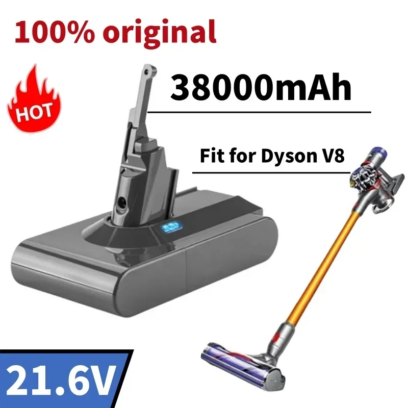 2024 all-new Dyson V8 21.6V 38000mAh battery replacement wireless vacuum handheld vacuum cleaner Dyson V8 battery