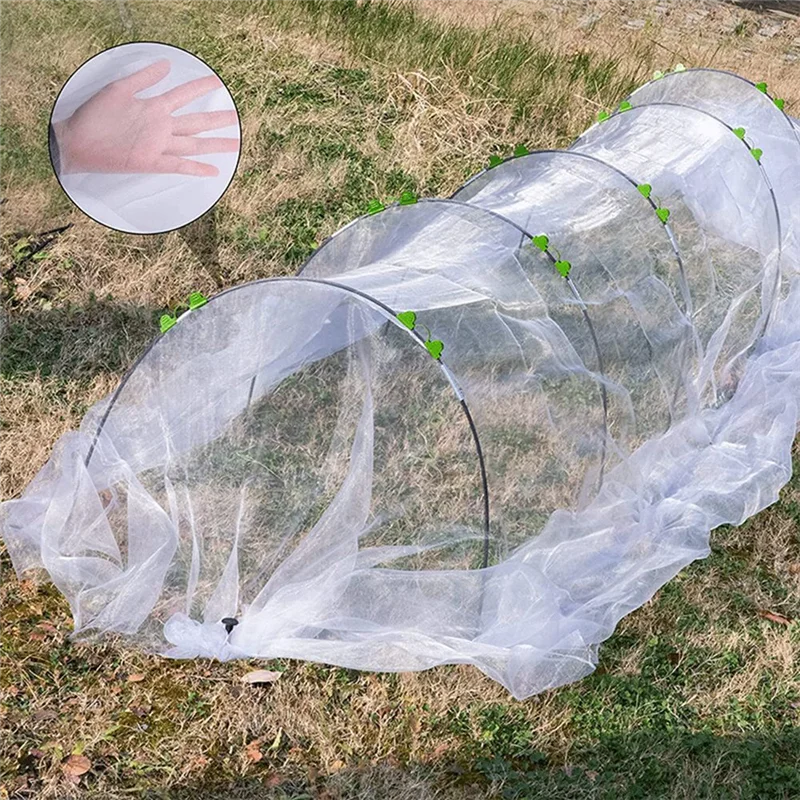 

TFORU-18Pcs Garden Hoops For Netting Tunnel, Garden Hoops Greenhouse Frame Flexible Tunnel Arch Crop Protection Hoops