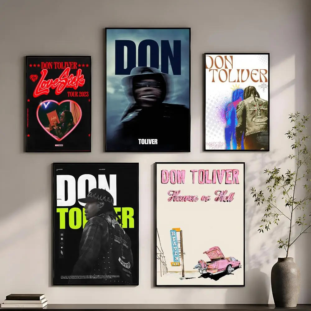 Don Toliver Rapper Poster Perfect Sticker Self Adhesive for Office Home Theater Wall Art Decor Fancy Gift
