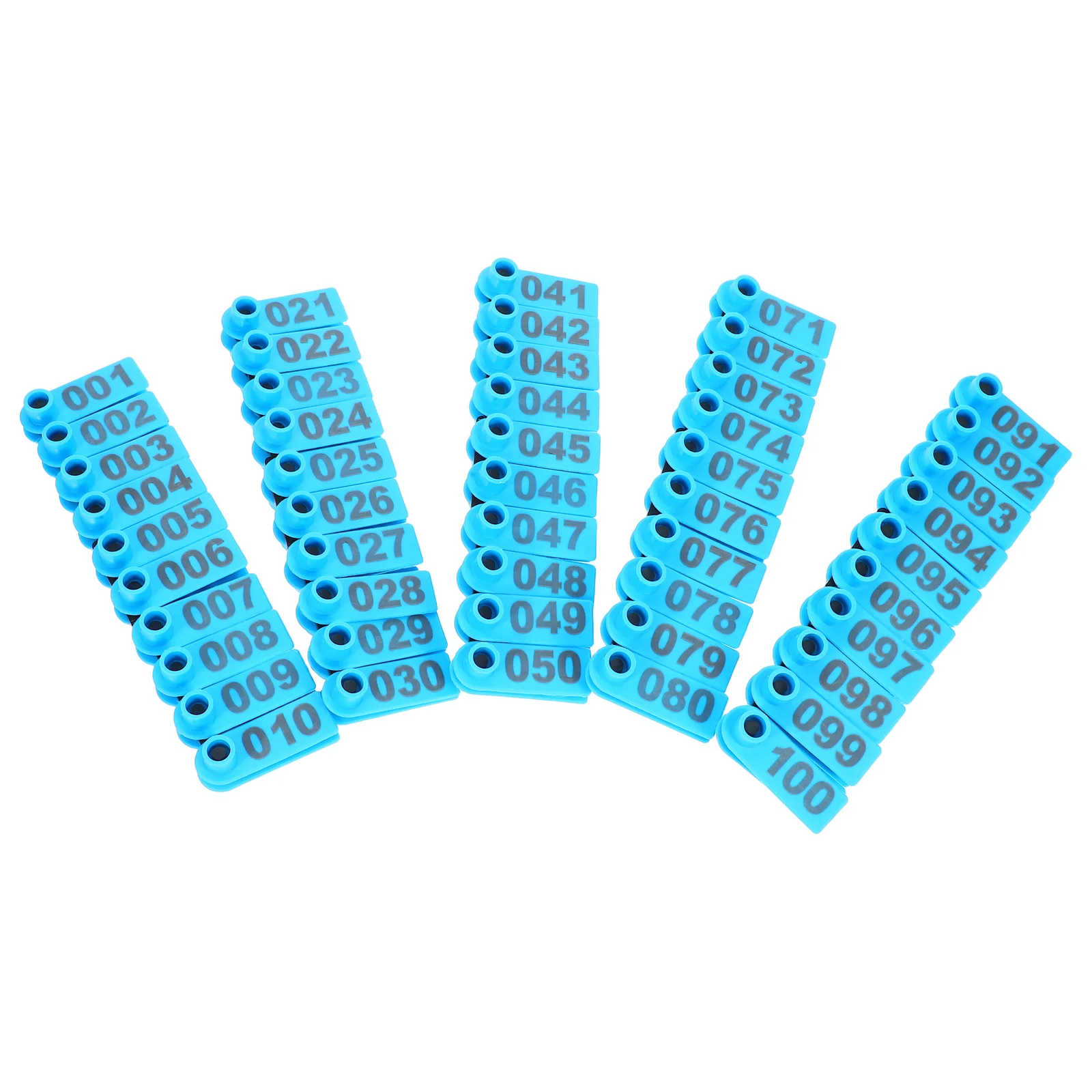 

100Pcs Farm Ear Tags Numbered Tpu Animal Id Tags for Cattle Sheep Goats Pigs Livestock Identification Tracking Easy Application