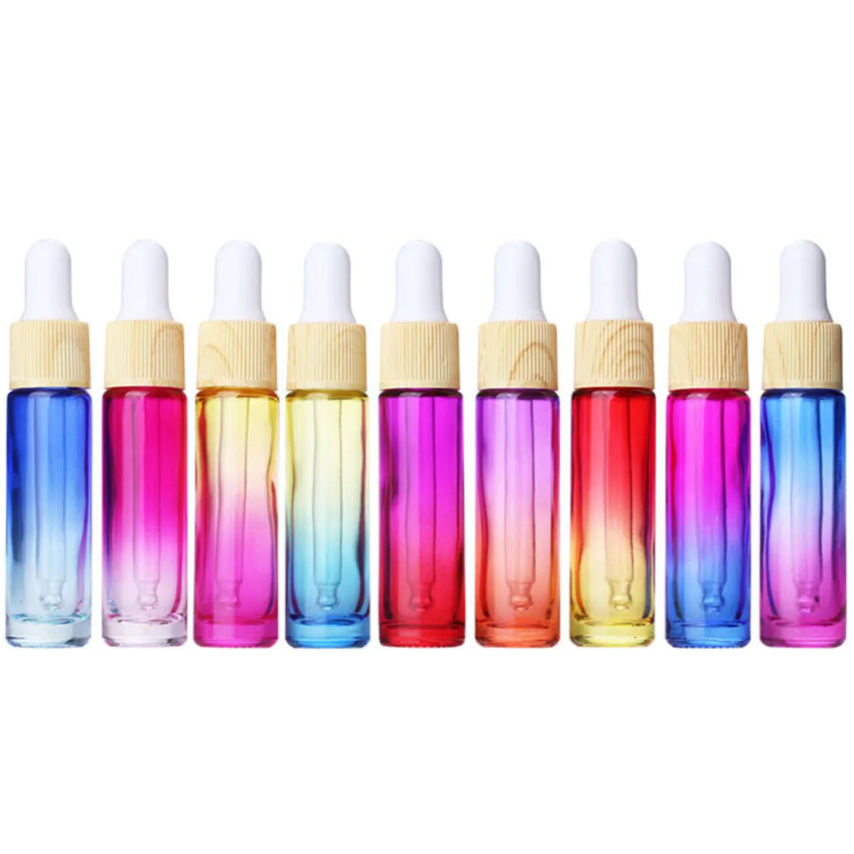 100x 10ml and 100x 5ml Glass Bottles with Dropper Caps
