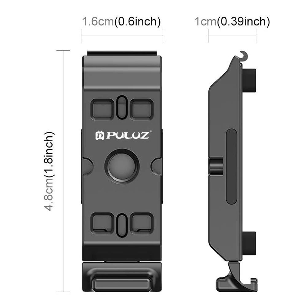 PULUZ ACE / AC Aluminum Alloy Vertical Shooting Magnetic Quick-release Battery Side Interface Cover for Insta360 Ace Pro 2