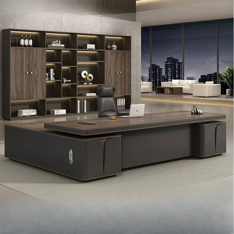 Organizer Aesthetic Office Desk Decoration Luxury Nordic Modern Office Table L Shaped Specialty Mesa Escritorio Furniture