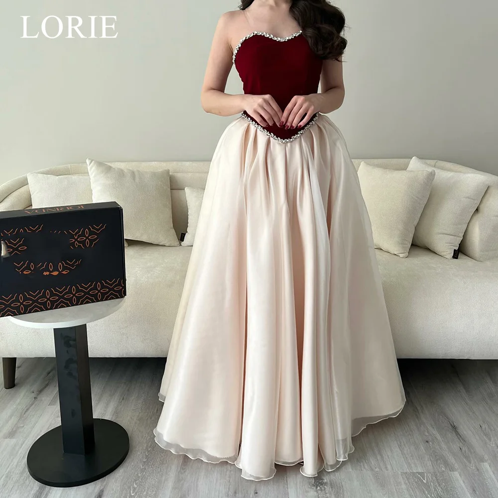 

LORIE Exquisite Evening Dress Draped Beading Strapless Party Dresses Formal A-Line Draped Prom Gowns Customized