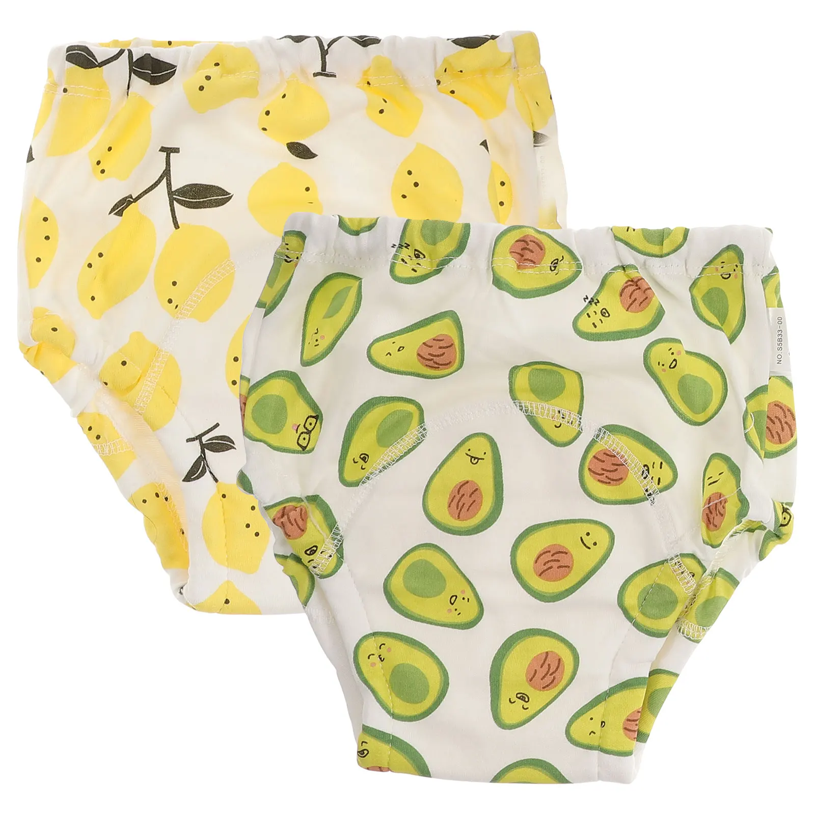 

2Pcs Infant Training Pants Cotton Diapers for Toddlers Absorbent LeakProof Baby Potty Underwear Newborn Diaper Pants Easy Wash