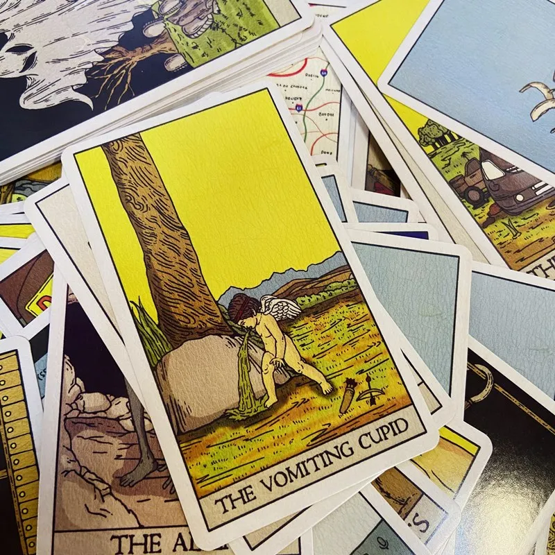 The Real Life Tarot Deck 78 Oryginalne karty z myślą o wykrywającym przyszłość i przyszłość innych angielskich gier planszowych