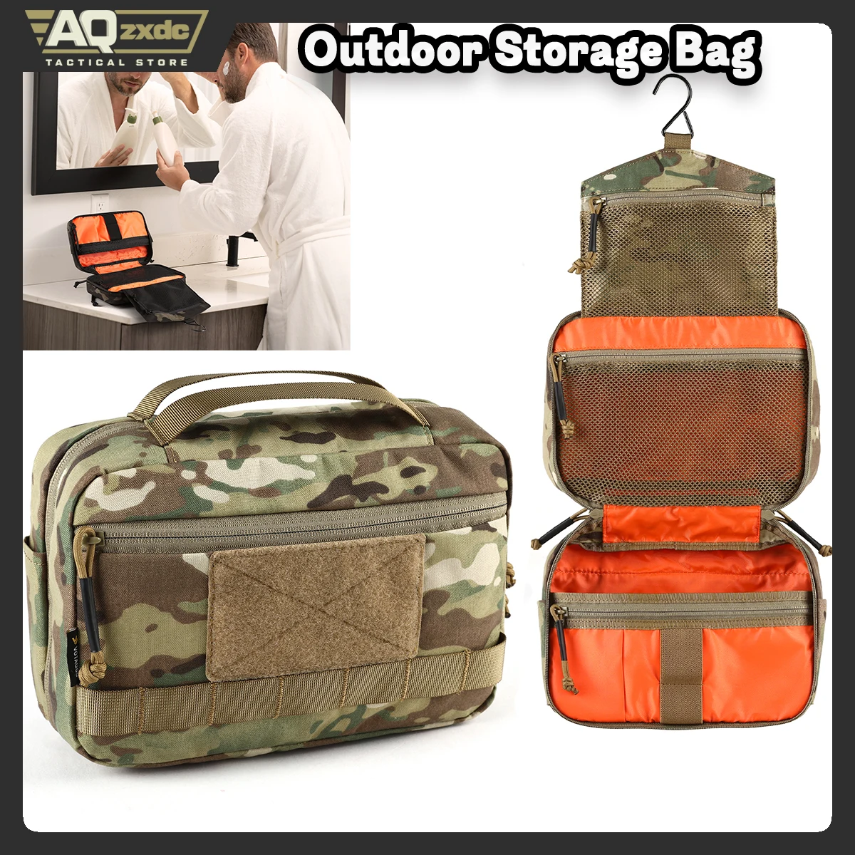 

AQzxdc PTG Hanging Toiletry Bag Makeup Cosmetic Bag for Woman and Man Large Capacity Waterproof Portable Travel Toiletry Bag