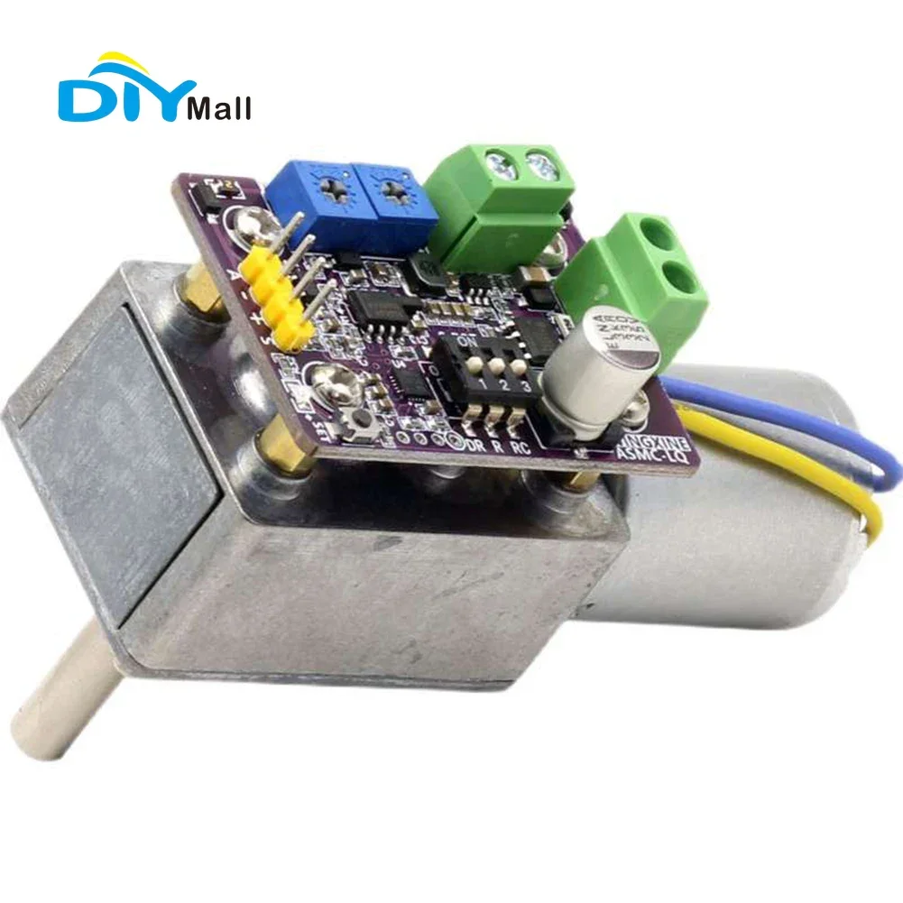 DIYmall 60kg High Torque ASMC-LQB Servo Motor with 360° Magnetic Encoder & Worm Gear for Robot Arm/Valve Control
