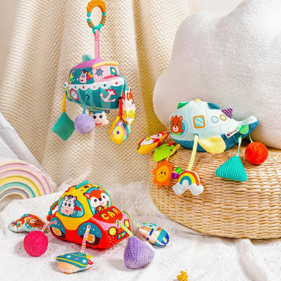 Passeggino Appeso Giocattoli Auto Appeso Campanelli Eolici Lenitivo Letto Appeso Campane Giocattoli Seggiolino di Sicurezza 0-6-12 Mesi Passeggino Giocattoli