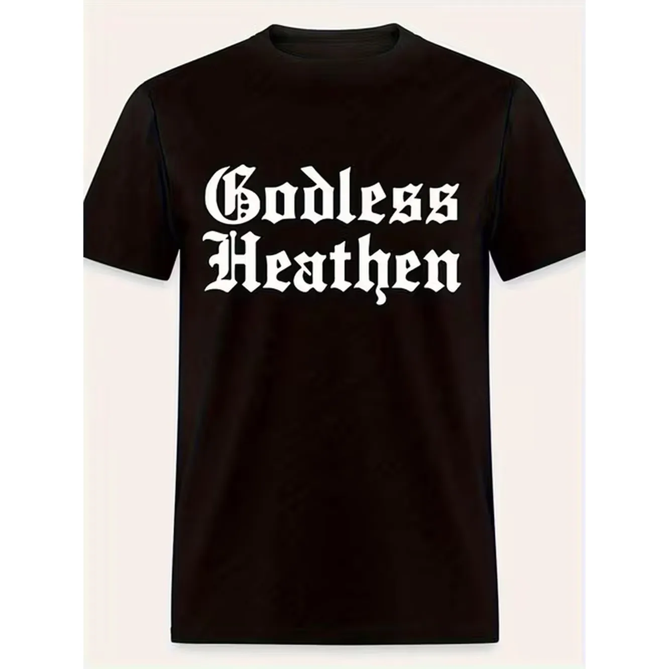 item picture black and white heavy t shirt featuring gothic and in with pagan symbols ideal for concerts parties and casual everyday use
