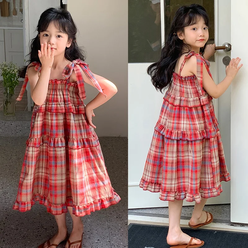 Toddler Girl Dress Summer Casual Sleeveless Playwear Beach Sundress