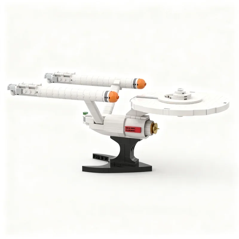 NEU 354-Teiliges Spiel-Film-Star Trek MOC USS Enterprise NCC 1701 Raumschiff-Modell DIY Ausstellungs-Bausatz Deko-Geschenk