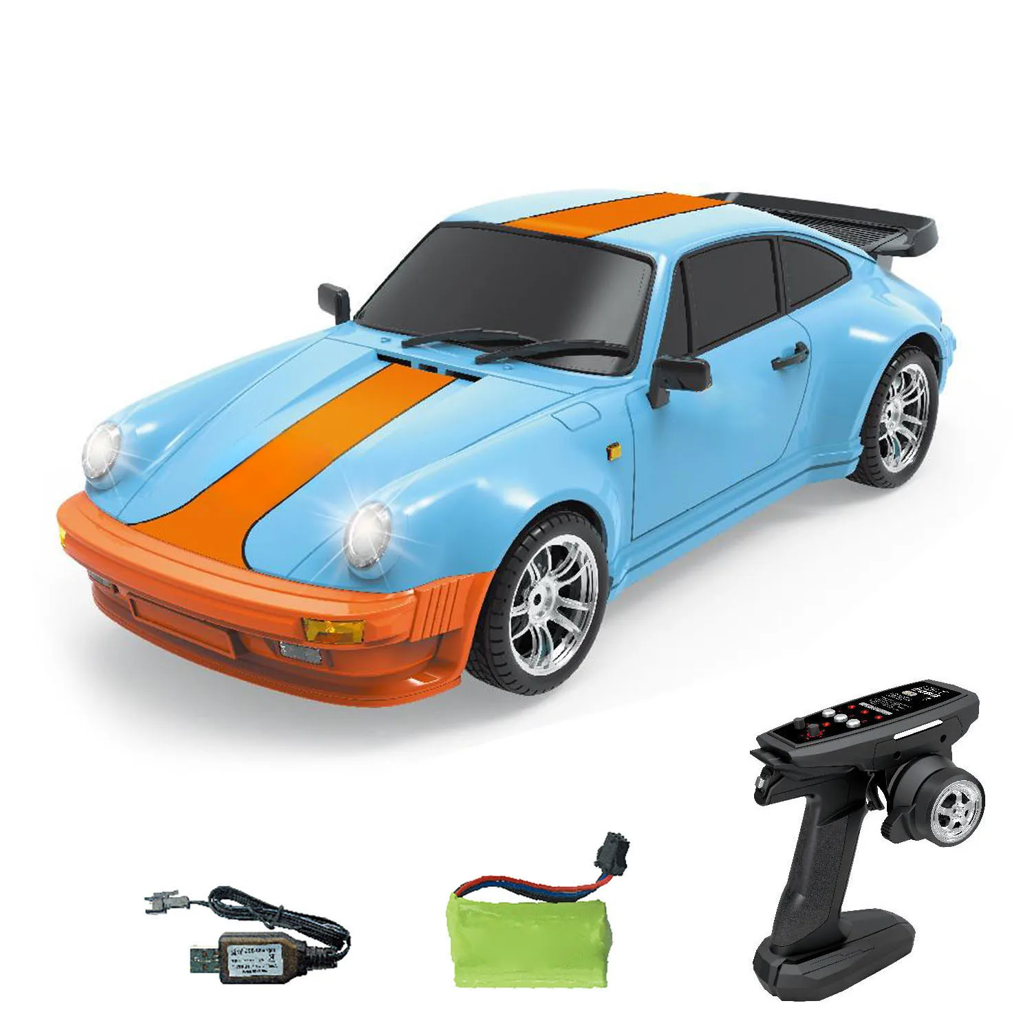 

Toy LDRC LD1898 1:18 2.4G RC Drift Car 10KM/H 4*2 Radio Control Racing Cars Vehicles Gyroscope Metal Drive Shaft Light RTR Model